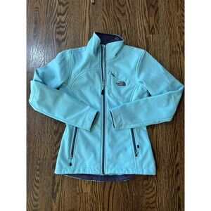 The North Face TNF Apex Bionic FZ Softshell Windwall‎ Jacket XS Turquoise Blue